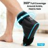 NEWGO Foot Ice Pack Wrap for Plantar Fasciitis Relief, 360 Full Coverage Reusable Gel Ice Boot for Heel & Ankle Pain, Cold Compression for Swelling, Achilles Tendonitis & Ankle Sprain- Black view 3
