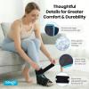 NEWGO Foot Ice Pack Wrap for Plantar Fasciitis Relief, 360 Full Coverage Reusable Gel Ice Boot for Heel & Ankle Pain, Cold Compression for Swelling, Achilles Tendonitis & Ankle Sprain- Black view 4