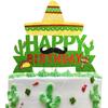 Cactus Cake Topper Mexico Fiesta Theme Birthday Party Decoration Supplies,Kids Boy Girl Party Decor Supplies view 1