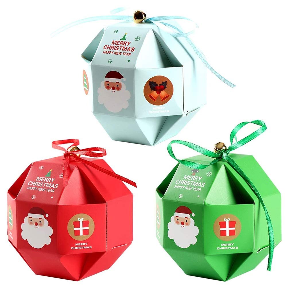 Nicedea Christmas Candy Boxes Treat Boxes Present Boxes DIY Party Favor Gift Boxes for Xmas Cupcake Sweets