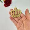 12PCS Mirror Cake Charm, Acrylic Cupcake Charm,Crown Cake Topper,Princess Themed Topper Princess Cupcake Topper (Gold Mirror) view 2