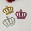 12PCS Mirror Cake Charm, Acrylic Cupcake Charm,Crown Cake Topper,Princess Themed Topper Princess Cupcake Topper (Silver Mirror) view 2