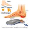 FeetTouch Strong Arch Support Orthotics for Metatarsalgia Morton's Neuroma,Ball of Foot Pain Relief Inserts Plantar Fasciitis Flat Feet with Poron Heel Cushion Grey view 2