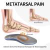 FeetTouch Strong Arch Support Orthotics for Metatarsalgia Morton's Neuroma,Ball of Foot Pain Relief Inserts Plantar Fasciitis Flat Feet with Poron Heel Cushion Grey view 3