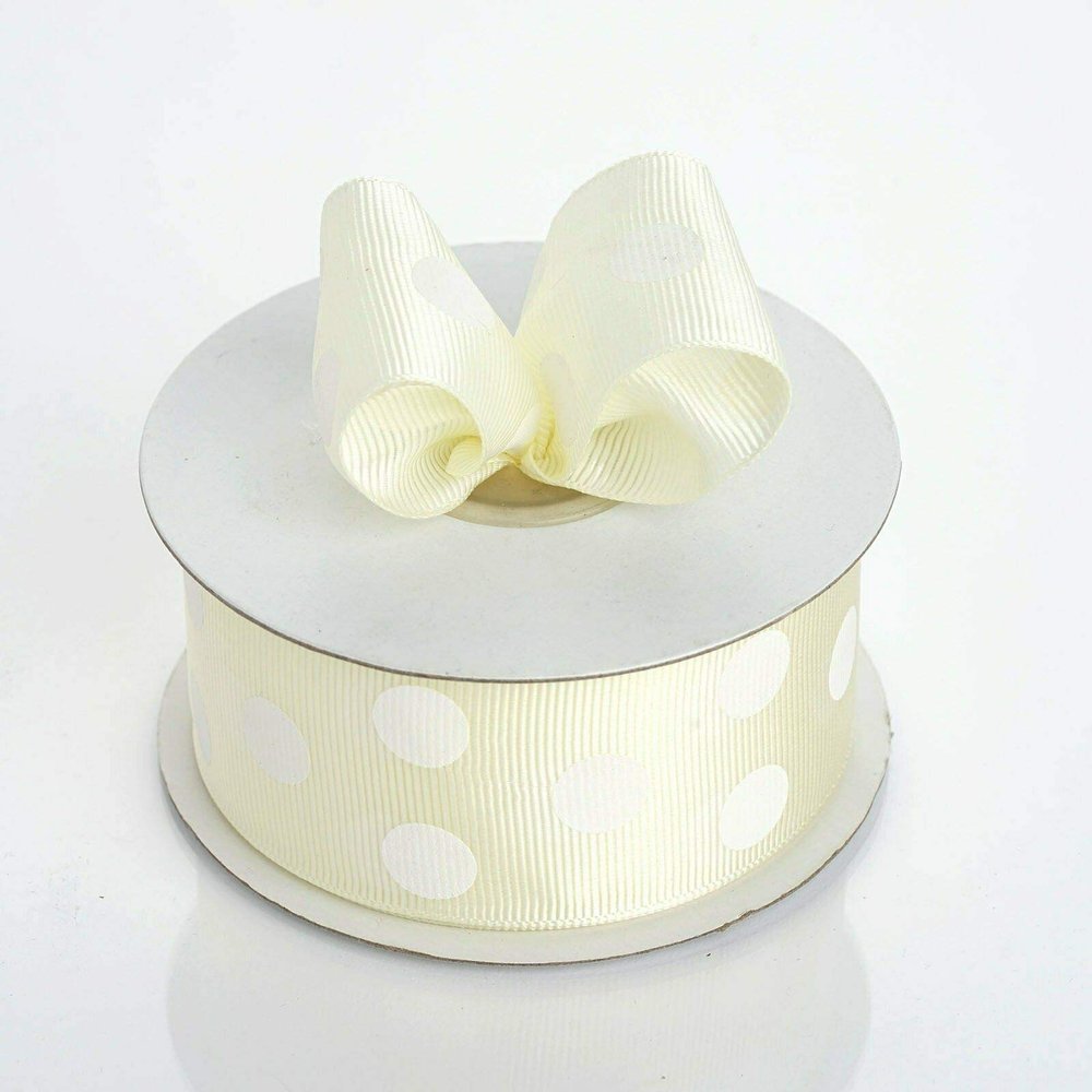 1 1/2" Polka Dot Ribbon for Gift (SRBa) Package Wrapping, Hair Bow Clips & Accessories