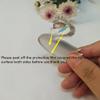 12PCS Mirror Cake Topper, Acrylic Cupcake Charm, Swan Cake Topper,Princess Themed Topper Princess Cupcake Topper (Silver Mirror) view 2
