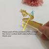 12PCS Mirror Cake Topper, Acrylic Cupcake Charm, Swan Cake Topper,Princess Themed Topper Princess Cupcake Topper (Gold Mirror) view 2
