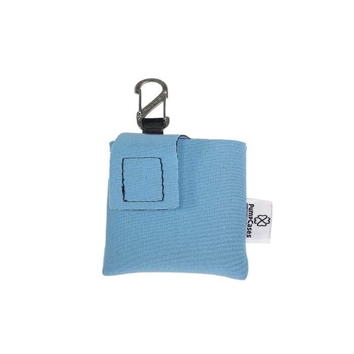 Pumpcases Insulin Pump Holder with Clip - Neoprene Diabetes Pump Pouch + Stainless Steel Nite IZE S-Biner Clip - Insulated Insulin Pump Case Compatible with - (Light Blue, t:Slim/t:Slim X2)