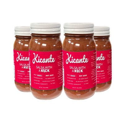 Kicante Salsa (4 Pack, Hot)