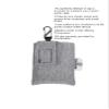 Pumpcases Insulin Pump Holder with Clip - Neoprene Diabetes Pump Pouch + Stainless Steel Nite IZE S-Biner Clip - Insulated Insulin Pump Case Compatible with - (Heather Gray, t:Slim/t:Slim X2) view 3
