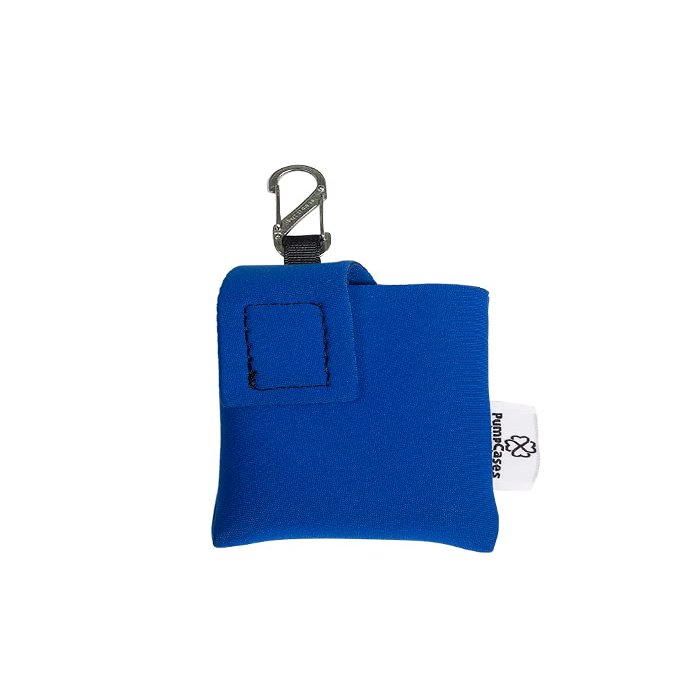 Pumpcases Insulin Pump Holder with Clip - Neoprene Diabetes Pump Pouch + Stainless Steel Nite IZE S-Biner Clip - Insulated Insulin Pump Case Compatible with - (Blue, t:Slim/t:Slim X2)