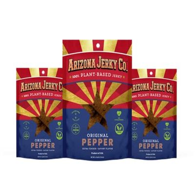 100% Plant-based Jerky (Original Pepper) - Vegan 3-Pack