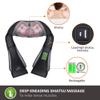 Snailax Cordless Neck Back Massager Vibration Foot Massager with Heat Bundle| Shiatsu Neck and Shoulder Massager with Heat Electric Foot Massager Machine for Circulation,Plantar Fasciitis, Pain Relie view 3