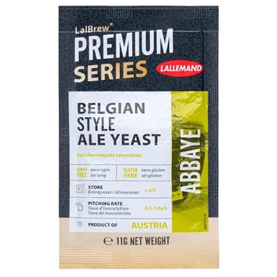 ABBAYE BELGIAN-STYLE ALE YEAST 11g Packet Lallemand LalBrew Premium Series Dry Brewers Yeast