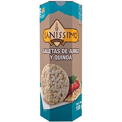Rice and quinoa crackers Cholesterol-free Gluten-free. A perfect food for athletes, dieters, children with poor appetites and busy people