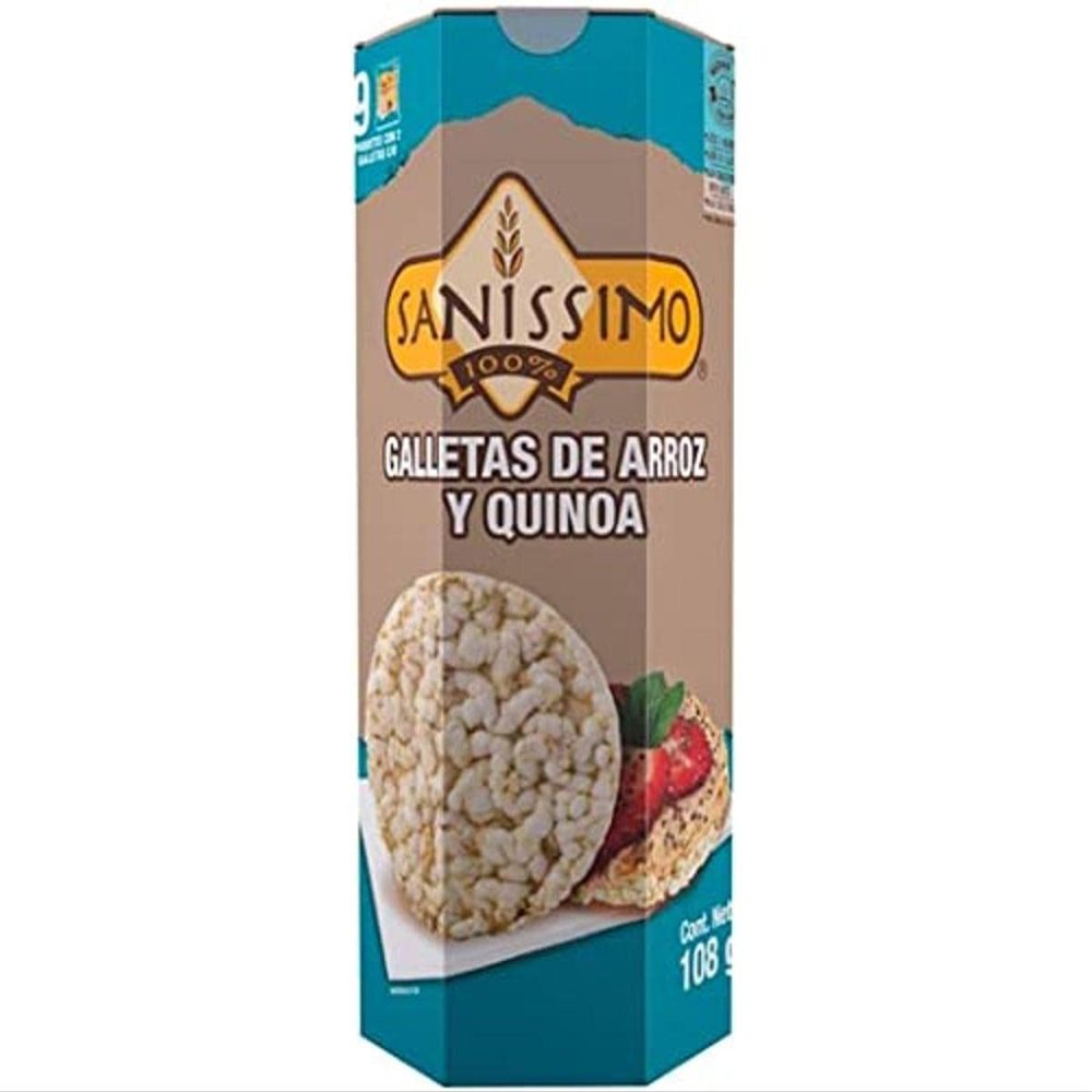 Rice and quinoa crackers Cholesterol-free Gluten-free. A perfect food for athletes, dieters, children with poor appetites and busy people