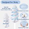 Little Fox Baby Oral Cleaner 42Pcs [Upgrade Designed] +1pc Free Finger Toothbrush with Case, Tongue, Mouth and Gums Cleaner, Newborn Toothbrush, Infant Oral Care and Cleaning for 0-36 Month Baby view 2