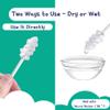 Little Fox Baby Oral Cleaner 42Pcs [Upgrade Designed] +1pc Free Finger Toothbrush with Case, Tongue, Mouth and Gums Cleaner, Newborn Toothbrush, Infant Oral Care and Cleaning for 0-36 Month Baby view 3