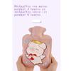 BcofoA Hot Water BagPain Relief Ice Pack with Strap for Hot & Cold Therapy, for Back Shoulder, Neck, Waist, Calves and Hip (Color : Gray Cute Rabbit) view 3