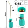 Powder Duster, Large Diatomaceous Earth Bulb Duster Applicator with Long Copper Tube Garden Puffer Duster for Multi Purpose Indoor and Outdoor Use (Green) view 2