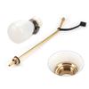 Powder Duster, Large Diatomaceous Earth Bulb Duster Applicator with Long Copper Tube Garden Puffer Duster for Multi Purpose Indoor and Outdoor Use (White) view 2