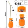 Powder Duster - Large Diatomaceous Earth Bulb Duster Applicator with Long Copper Tube Garden Puffer for Multi-Purpose Indoor and Outdoor Use (Orange) view 2