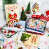 MGparty 16 PCS Christmas Gift Card Tin Holder Boxes Unique Gift Card Tin Boxes Holders with Lids for Christmas Holiday Gift Box Set, Xmas Party Favors view 2