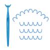 1 Piece Reusable Dental Floss Holder Handle +100 Pieces Replacement Floss Heads Teeth Stick Toothpicks Floss to Clean Between The Tooth view 1