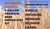 Single Infusion German Pilsner ALL GRAIN 5 Gal Beer Kit by My Brew Supply view 1