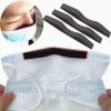 20PCS/Pack Sponge Anti-Fog Nose Bridge Pads Seal Nose Cushion Memory Foam Nose Pads Self-Adhesive Soft Protection Strip Nose Pad for Mask (Black) view 1