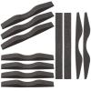 20PCS/Pack Sponge Anti-Fog Nose Bridge Pads Seal Nose Cushion Memory Foam Nose Pads Self-Adhesive Soft Protection Strip Nose Pad for Mask (Black) view 2