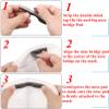 20PCS/Pack Sponge Anti-Fog Nose Bridge Pads Seal Nose Cushion Memory Foam Nose Pads Self-Adhesive Soft Protection Strip Nose Pad for Mask (Black) view 4