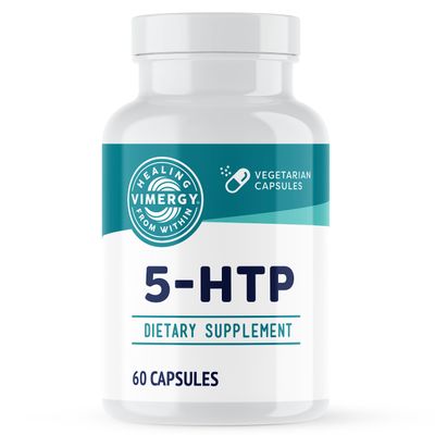 Vimergy 5-HTP Capsules Clean Formula Supporting a Healthy Mood, Better Sleep and May Enhance Serotonin Levels.* Kosher and Vegan. (60 ct.)