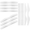 20PCS/Pack Sponge Anti-Fog Nose Bridge Pads Seal Nose Cushion Memory Foam Nose Pads Self-Adhesive Soft Protection Strip Nose Pad for Mask (White) view 2