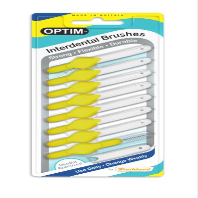 Stoddard Icon Soft Interdental Brushes Fine - 0.7 mm Yellow - 8 Brush Pack