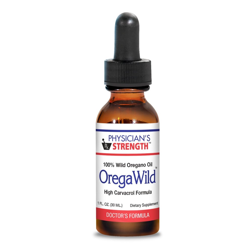 Physician's Strength OregaWild - 30 mL - 100% Wild Oregano Oil - 432 Servings