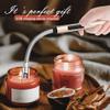 JETPRO Candle Lighters USB Rechargeable Arc Electric Lighter with 360 Flexible Neck for Candle BBQ Camping (Gold) view 2
