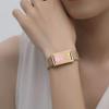 mnmoom Medical Alert Bracelets for Women Adjustable Stainless Steel Mesh lymphedema alert Bracelets with engraved NO BP/IV/NEEDLES THIS ARM-gold view 2