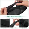 6 Pieces Natural Silk Sleep Mask Soft Eye Mask Adjustable Strap Blindfold Eyeshade Smooth Comfortable Eye Cover with Bag for Sleeping(Black) view 3