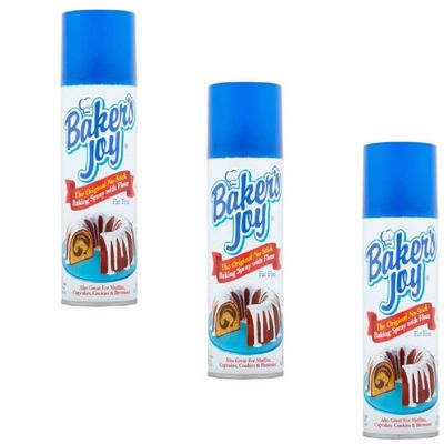 The Original No-Stick Baking Spray with Flour, 5 oz (Pack of 3) - 3 pack