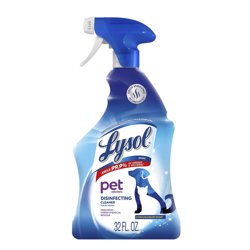 LYSOL Pet Solutions  Disinfecting Cleaning Spray, Citrus Blossom Scent, 32 Fl Oz.