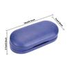 Muf 2 in 1 Contact Lens Case and Glasses Case, Double Sided Design with Mirror, Portable Travel Kit with Tweezer, Remover and Solution Bottle, Blue view 2