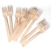 BANBU Bamboo Utensils Disposable- 200PK 6.7" Bamboo Forks Disposable 100% Compostable Biodegradable Renewable Natural Cutlery Fork for Travel/Camping/Wedding/Party view 2
