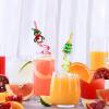 24 Christmas Party Favors Classroom Favors Xmas Drinking Straws Goodie Gifts for Kids Adults Christmas Party Supplies with 2 PCS Cleaning Brushes view 3