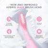 FOREO ISSA Hybrid Wave Brush Head Pink, Medical-Grade Silicone & PBT Polymer Bristles, 6 Months Lasting view 3