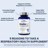 1MD Nutrition BreatheMD | Lung and Respiratory Support Supplement | Promotes a Healthy Immune System | with Elderberry, Chromium, and NAC | 60 Ct. view 3