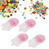 Fdit Candy Favor Boxes, 12Pcs Ice Cream Shape Candy Box Transparent Plastic Reuseable Gift Box for Weddings Bridal Showers () view 4