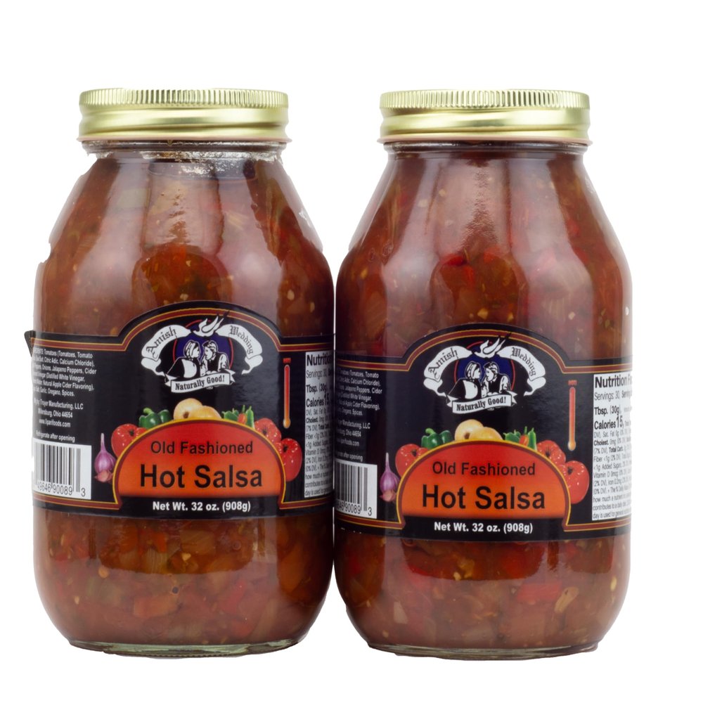 Amish Wedding Hot Salsa 32oz (Pack of 2)