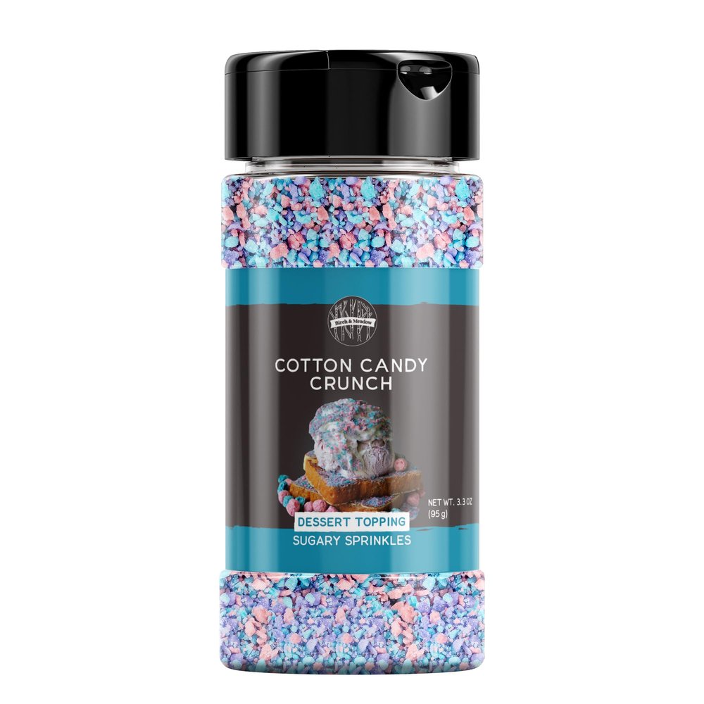 Birch & Meadow 5 Tbsp of Cotton Candy Crunch, Ice Cream Topping, Dessert Topper