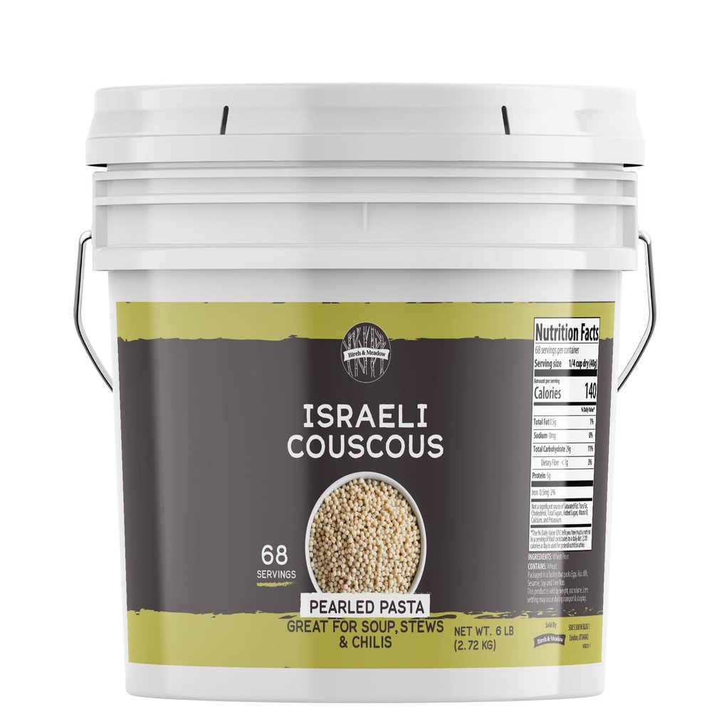 Birch & Meadow 1 Gallon of Israeli Couscous, Salads, Vegetable Dishes